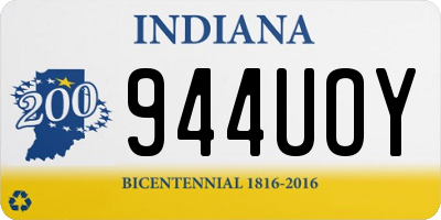 IN license plate 944UOY