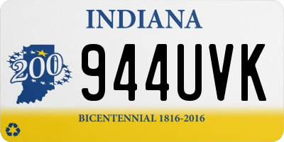 IN license plate 944UVK