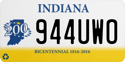 IN license plate 944UWO