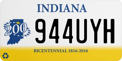 IN license plate 944UYH