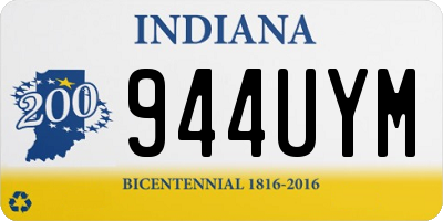 IN license plate 944UYM