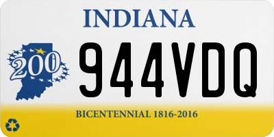 IN license plate 944VDQ
