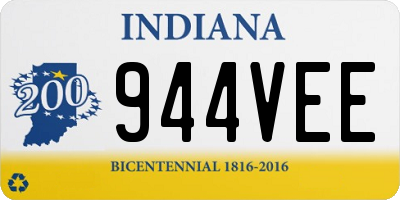 IN license plate 944VEE