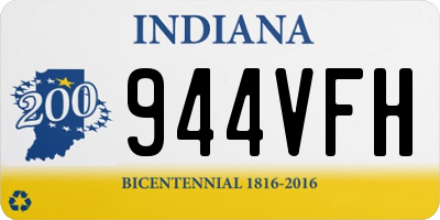 IN license plate 944VFH