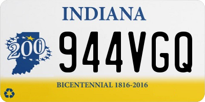 IN license plate 944VGQ