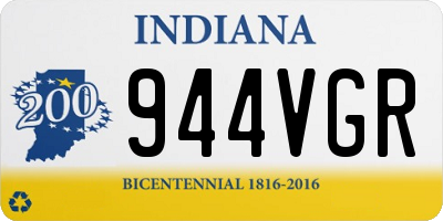 IN license plate 944VGR