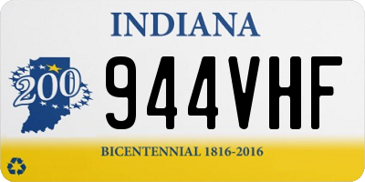 IN license plate 944VHF