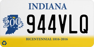 IN license plate 944VLQ