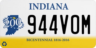 IN license plate 944VOM