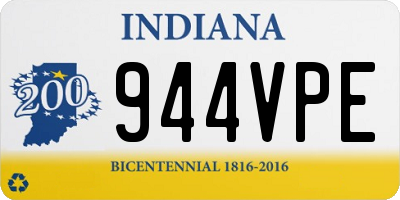 IN license plate 944VPE
