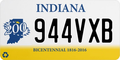 IN license plate 944VXB