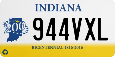 IN license plate 944VXL