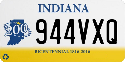 IN license plate 944VXQ