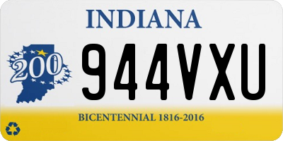 IN license plate 944VXU