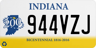 IN license plate 944VZJ