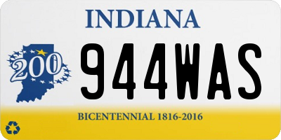 IN license plate 944WAS