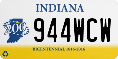 IN license plate 944WCW