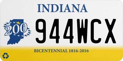IN license plate 944WCX