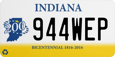 IN license plate 944WEP