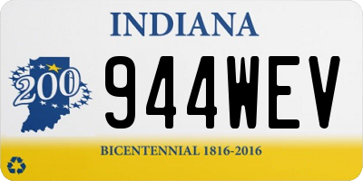 IN license plate 944WEV
