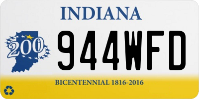 IN license plate 944WFD