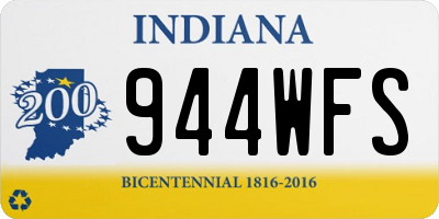 IN license plate 944WFS
