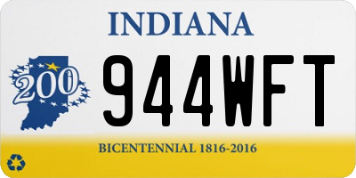 IN license plate 944WFT