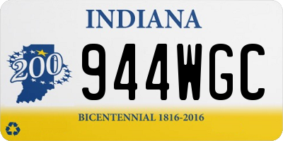IN license plate 944WGC