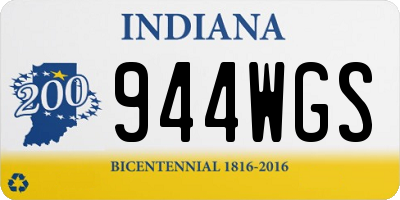 IN license plate 944WGS