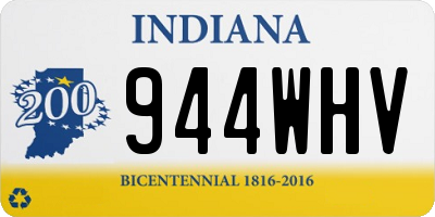 IN license plate 944WHV