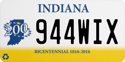 IN license plate 944WIX