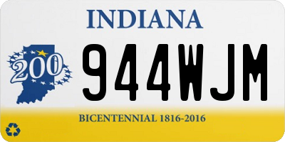 IN license plate 944WJM
