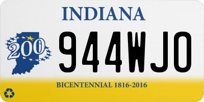 IN license plate 944WJO