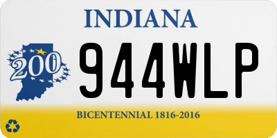 IN license plate 944WLP