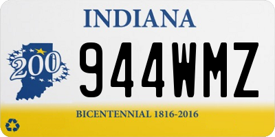 IN license plate 944WMZ