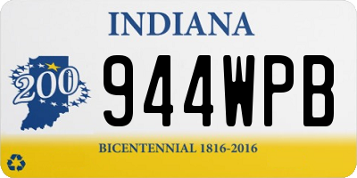 IN license plate 944WPB