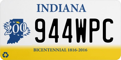 IN license plate 944WPC