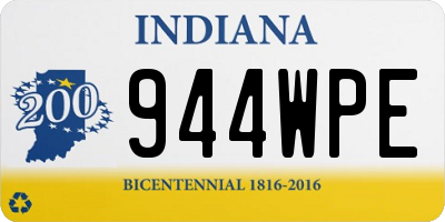 IN license plate 944WPE