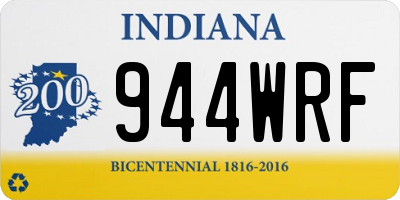 IN license plate 944WRF