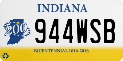 IN license plate 944WSB
