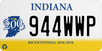 IN license plate 944WWP