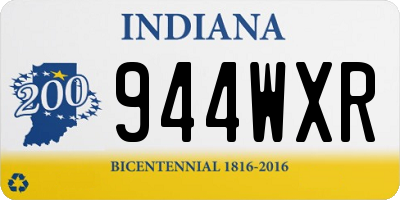 IN license plate 944WXR