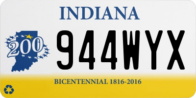IN license plate 944WYX
