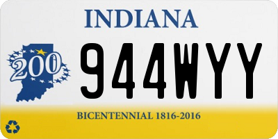 IN license plate 944WYY