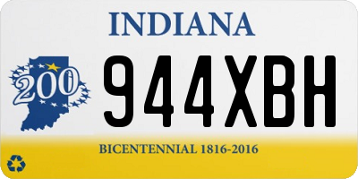 IN license plate 944XBH