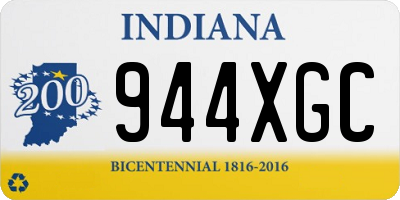 IN license plate 944XGC