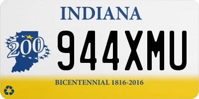 IN license plate 944XMU
