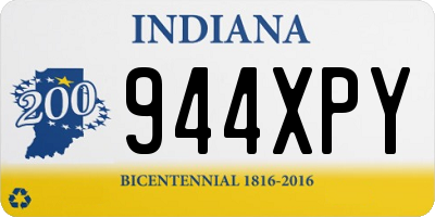 IN license plate 944XPY