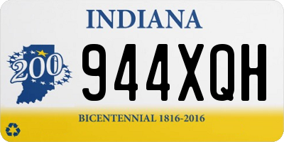 IN license plate 944XQH