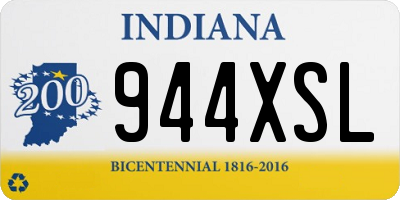 IN license plate 944XSL